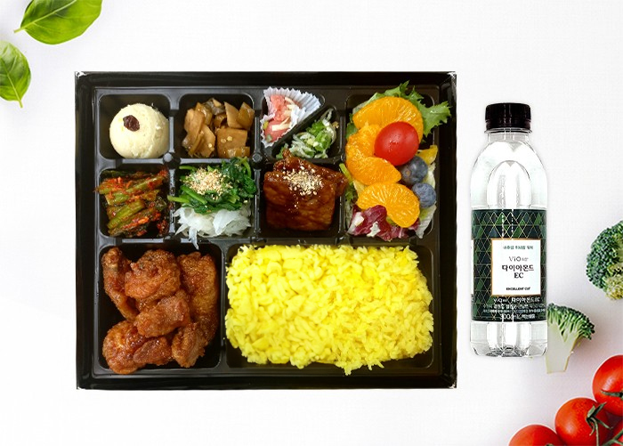 치킨&과일샐러드 도시락