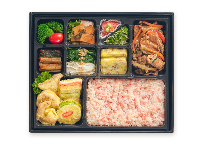 소불고기&오색전 도시락